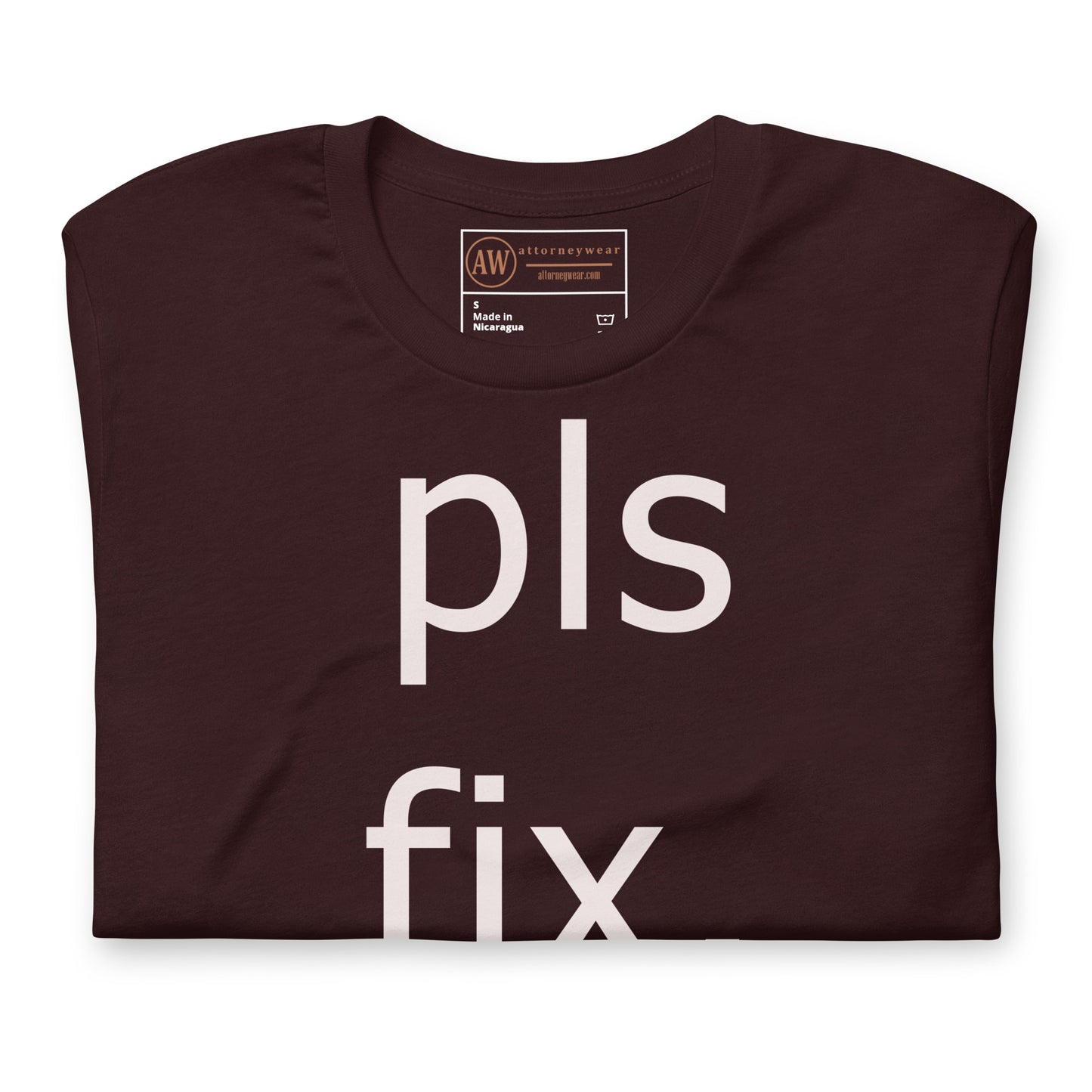 pls fix, thx shirt