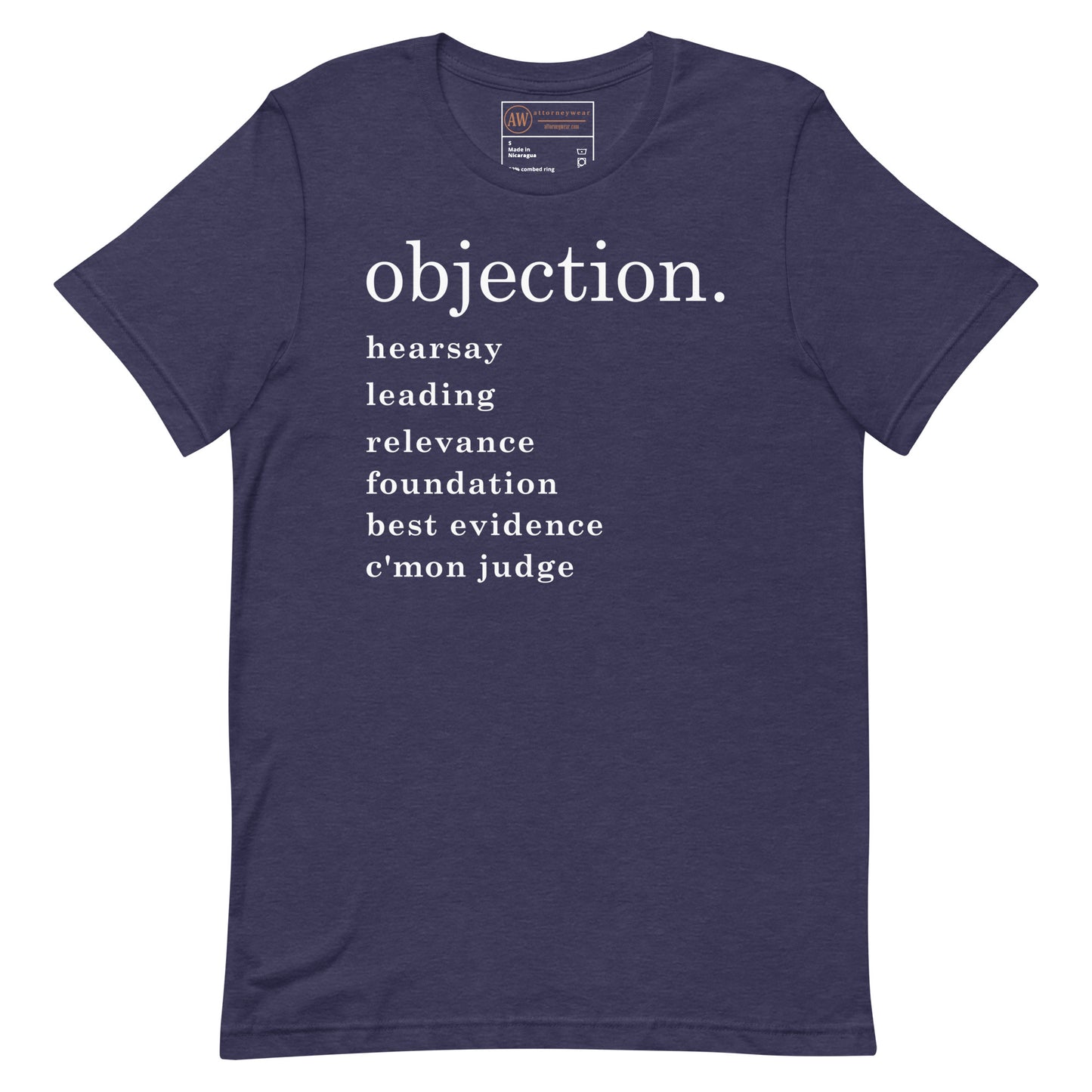 Common objections shirt